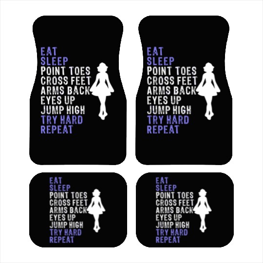 Best Funny Eat Sleep Irish Dance Girls Car Mats