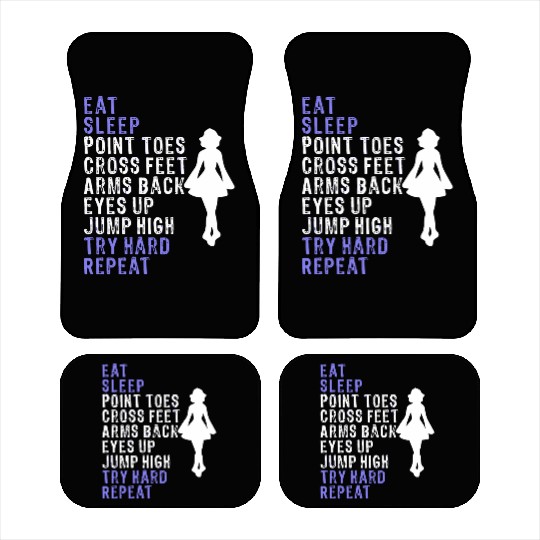 Best Funny Eat Sleep Irish Dance Girls Car Mats