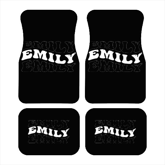 Funny Emily Groovy 4 Men Women Cool Emily Tie Dye Car Mats