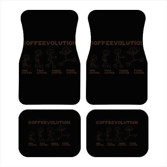 Office Quote Coffee Lover Coffeevolution Evolution Car Mats