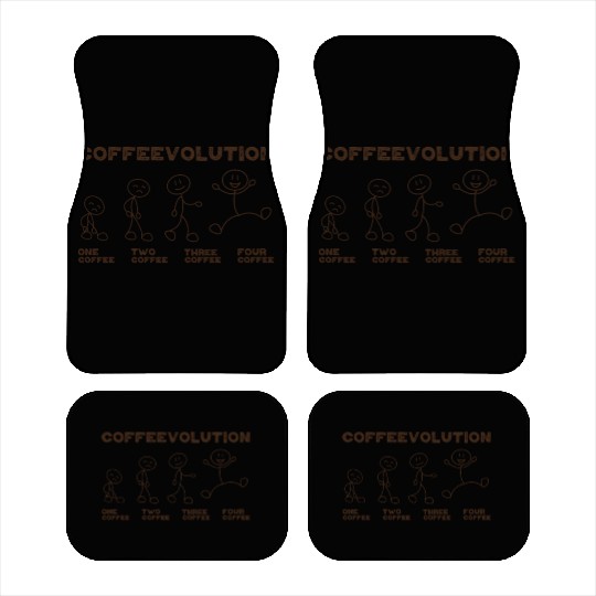 Office Quote Coffee Lover Coffeevolution Evolution Car Mats