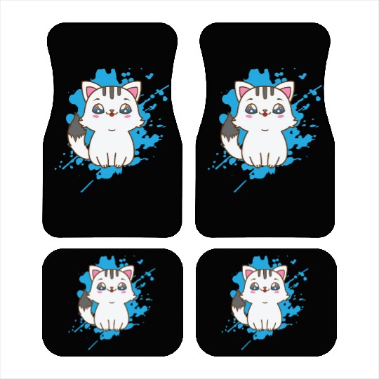 Cat japanese Kawaii Style Animal Car Mats