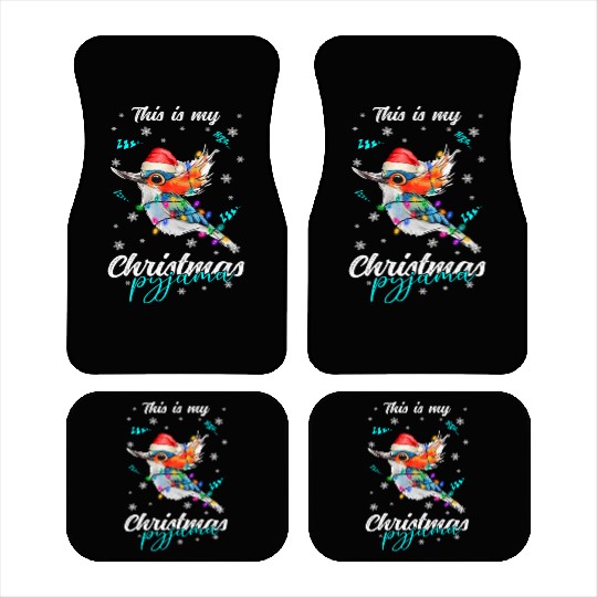 Winter Christmas Pyjama Hummingbird Car Mats