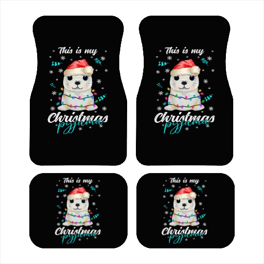 Winter Christmas Pyjama Seal Car Mats