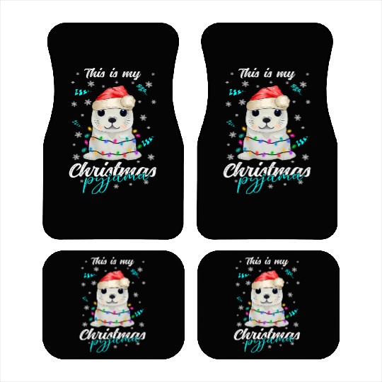 Winter Christmas Pyjama Seal Car Mats