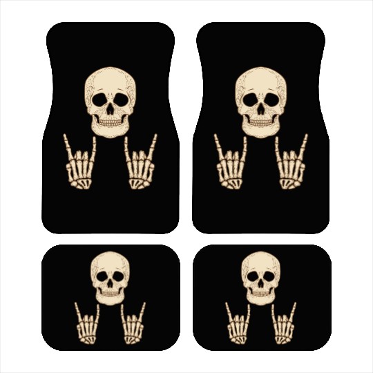 Skull Head Face Party Halloween Design Car Mats