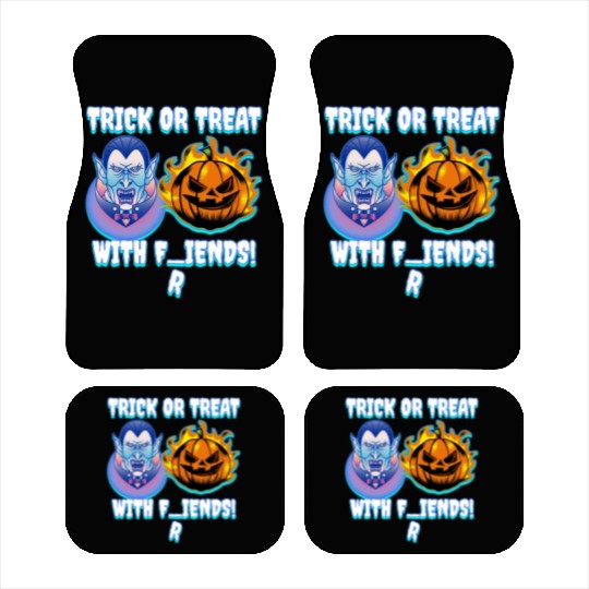 Trick or Treat with F(r)iends! Vampire & Pumpkin W Car Mats