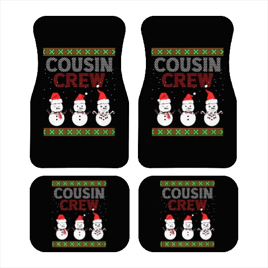 Cousin Crew Christmas Pajamas Gnome Tree Merry Xma Car Mats
