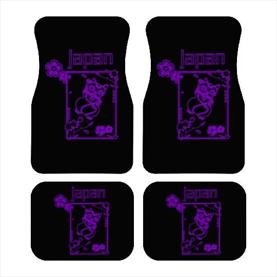 Japan Neon lucky Cat Car Mats