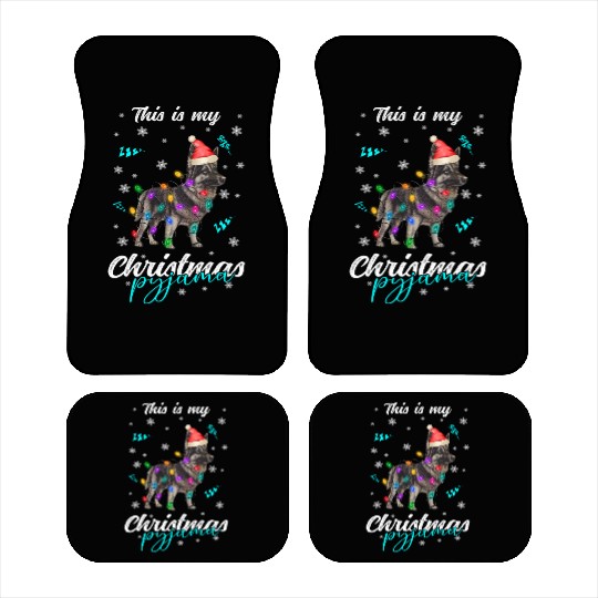 Winter Christmas Pyjama German Shepherd Dog Car Mats