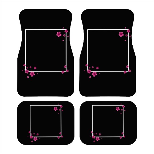Square Blossom Pink Car Mats
