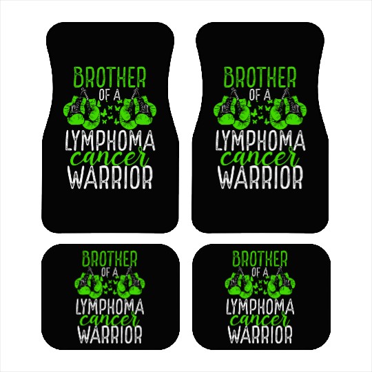 Brother Lymphoma Cancer Awareness Sibling Twin Car Mats