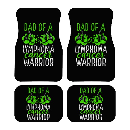 Dad Lymphoma Cancer Awareness Fathers Day Papa Car Mats