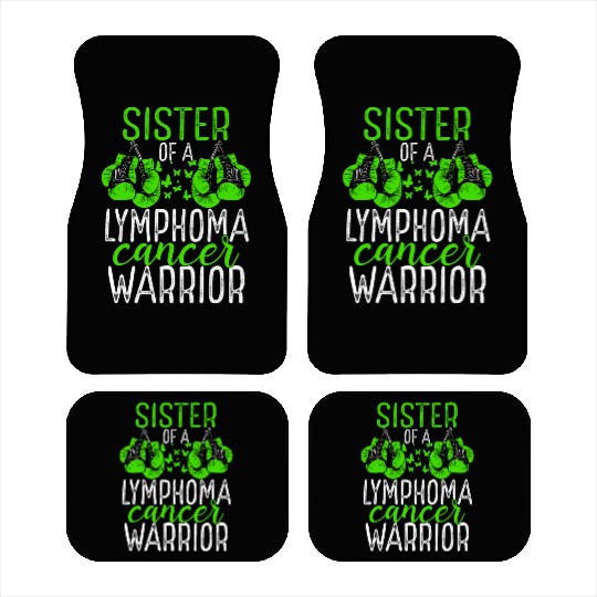 Sister Lymphoma Cancer Awareness Sibling Twin Car Mats