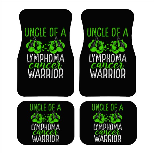 Uncle Lymphoma Cancer Awareness Niece Nephew Car Mats