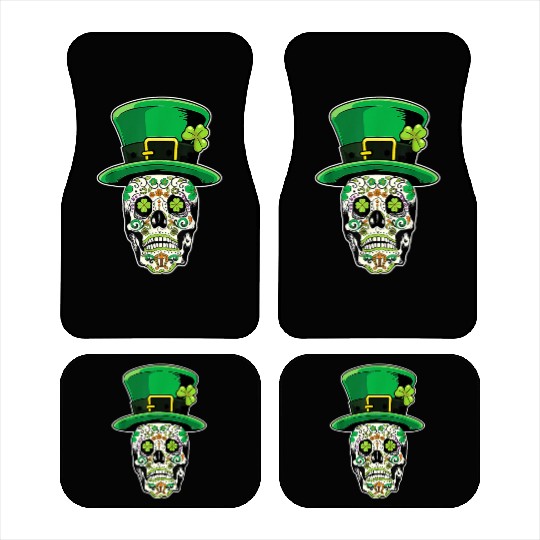 Sugar Skull | St Patricks Day of the Dead Car Mats