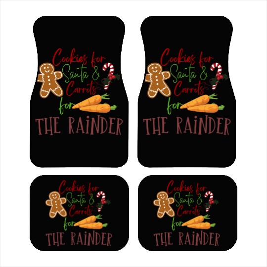 Cookies For Santa Graphic Car Mats
