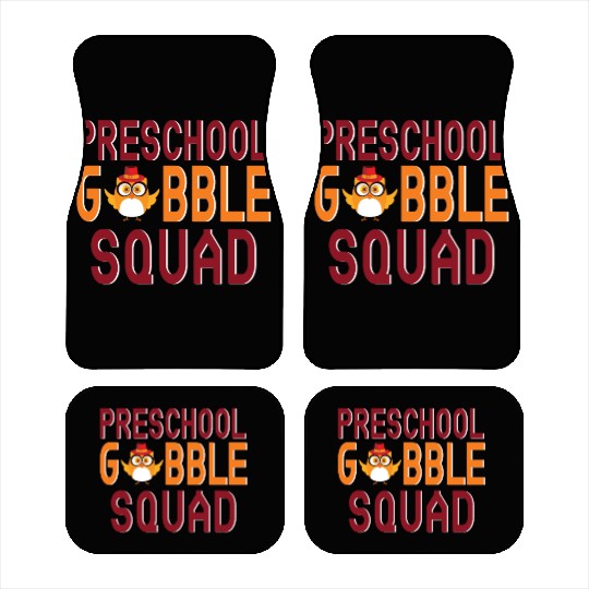 Preschool Gobble Squad. Car Mats
