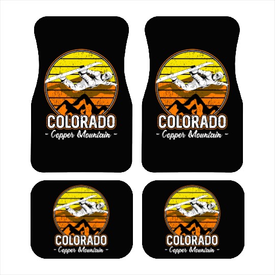 Copper Mountain Colorado Snowboarding Car Mats