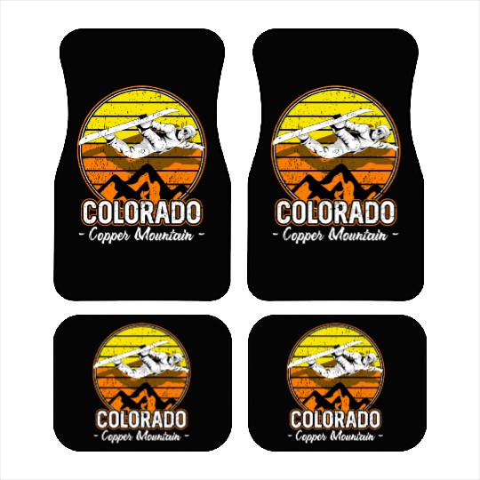 Copper Mountain Colorado Snowboarding Car Mats