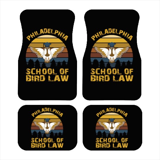Vintage Philadelphia School Of Bird Law For Nature Car Mats