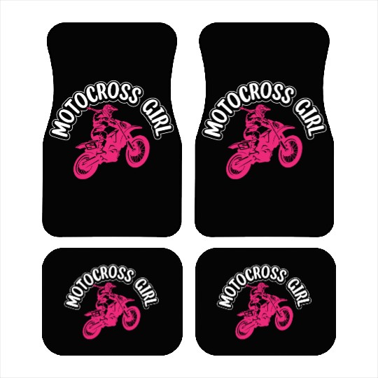 Dirtbike Girl Supercross Girl Off-road Enduro Moto Car Mats