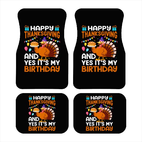 Turkey Dinner - Cute Turkey Day Thanksgiving Tees Car Mats