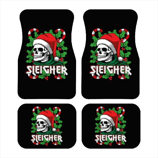 Sleigher Heavy Metal Santa Car Mats