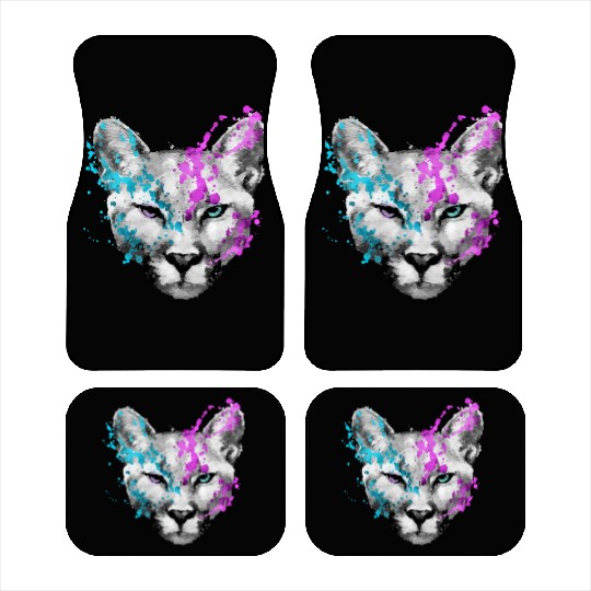 Dramabite mountain lion Car Mats
