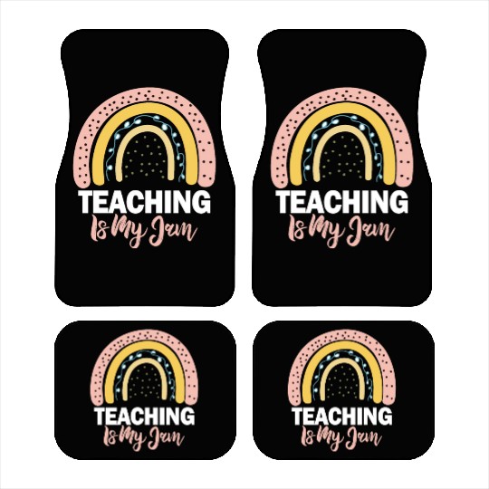 Teaching Is My Jam School Teacher Appreciation Car Mats