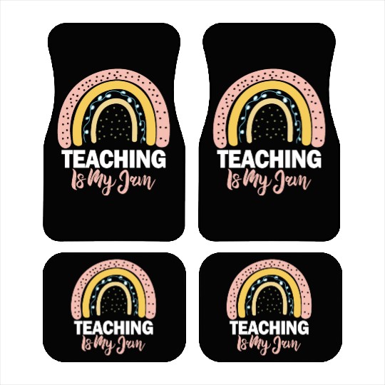 Teaching Is My Jam School Teacher Appreciation Car Mats