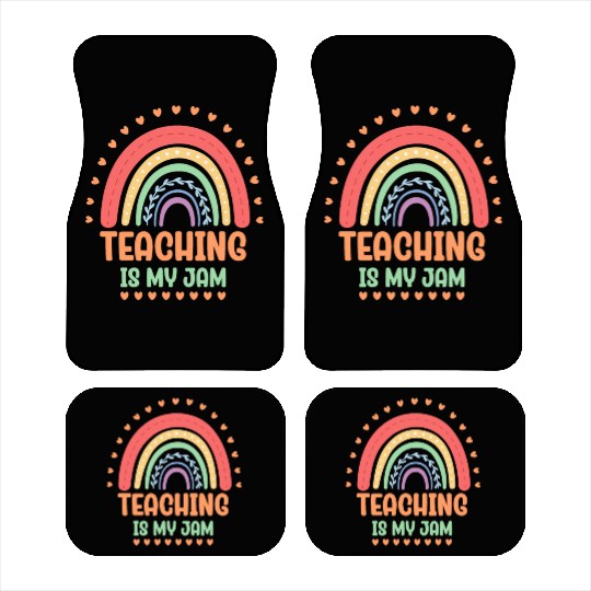 Teaching Is My Jam School Teacher Appreciation Car Mats