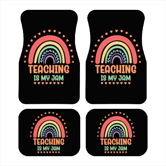 Teaching Is My Jam School Teacher Appreciation Car Mats