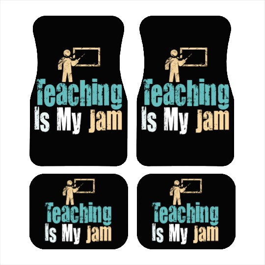 Teaching Is My Jam School Teacher Appreciation Car Mats