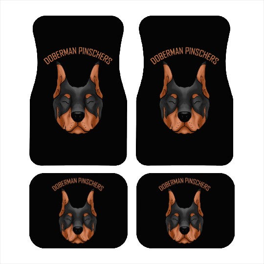 Dog Lover - I Love My Doberman Pinscher Car Mats