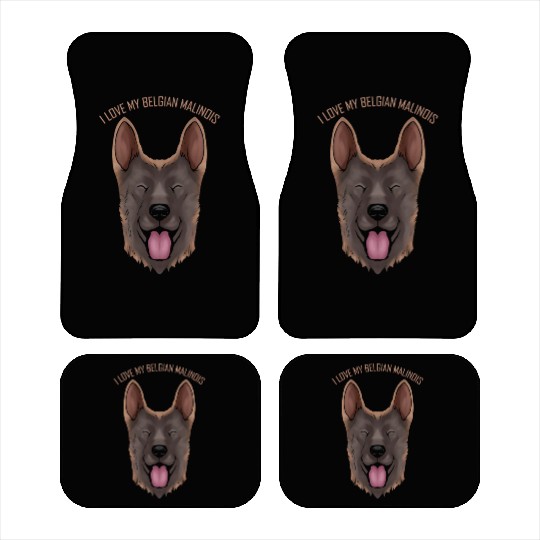Dog Lover - I Love My Belgian Malinois Car Mats
