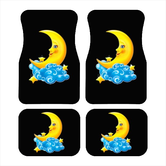 dessin de croissant de lune Car Mats