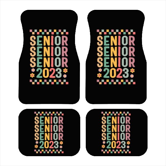 Graduation Car Mats, Senior Class Of 2023 Floral