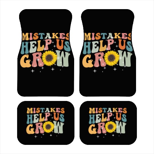 Mistakes Help Us Grow Back To School Motivational Car Mats