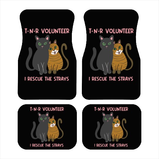 T N R Volunteer I rescue stray cats street cats Car Mats