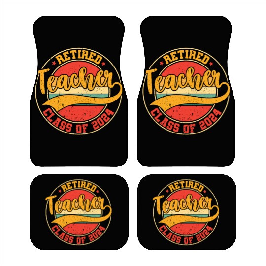 Retired Teacher Class Of 2024 Car Mats