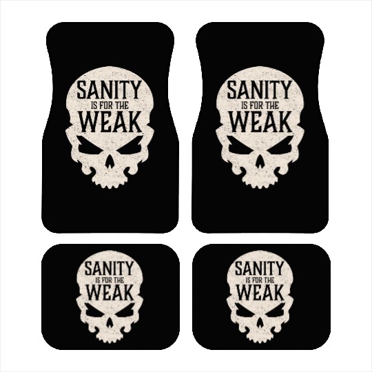 Demon Skull Sanity is for the Weak Car Mats