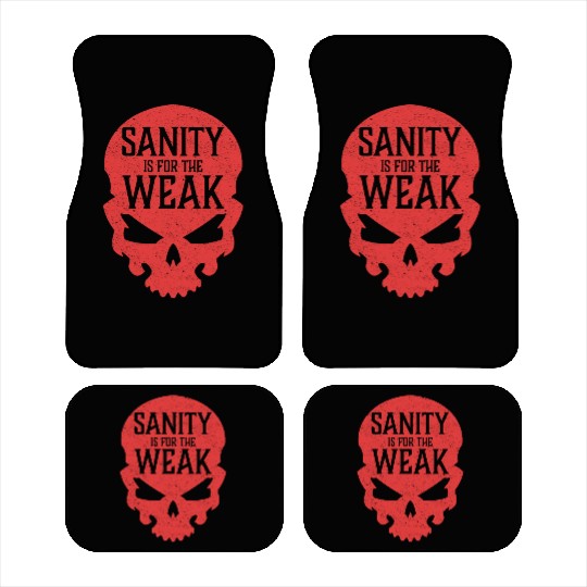 Demon Skull Sanity is for the Weak Car Mats