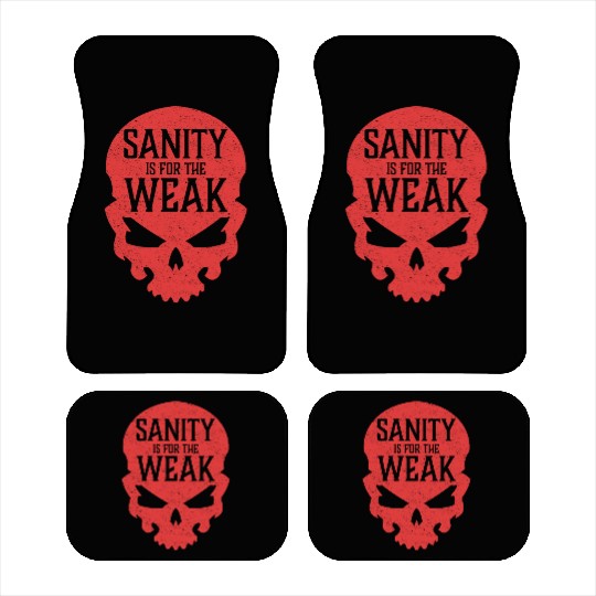 Demon Skull Sanity is for the Weak Car Mats