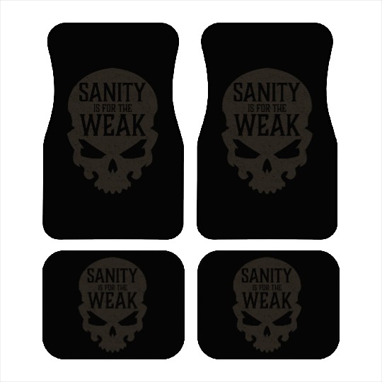 Demon Skull Sanity is for the Weak Car Mats