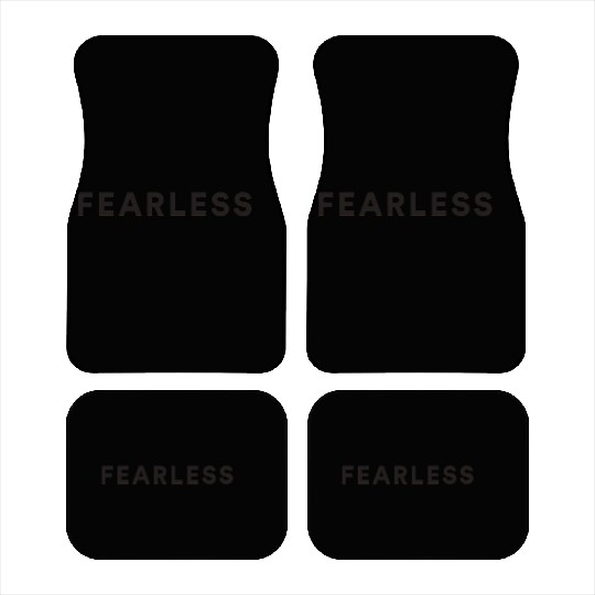 Fearless black quote Car Mats