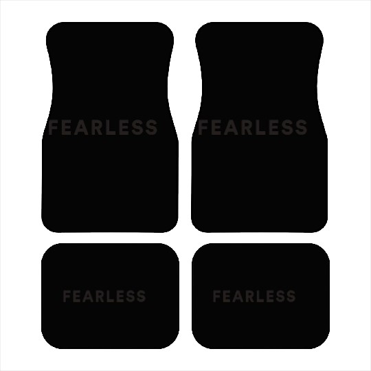 Fearless black quote Car Mats