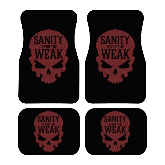 Demon Skull Sanity is for the Weak Car Mats