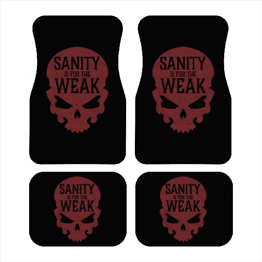 Demon Skull Sanity is for the Weak Car Mats