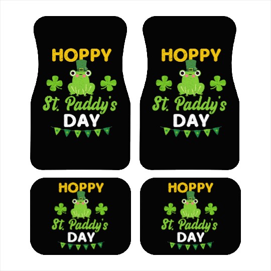 Funny St. Paddy Shenanigans Hoppy St. Paddy's Day Car Mats